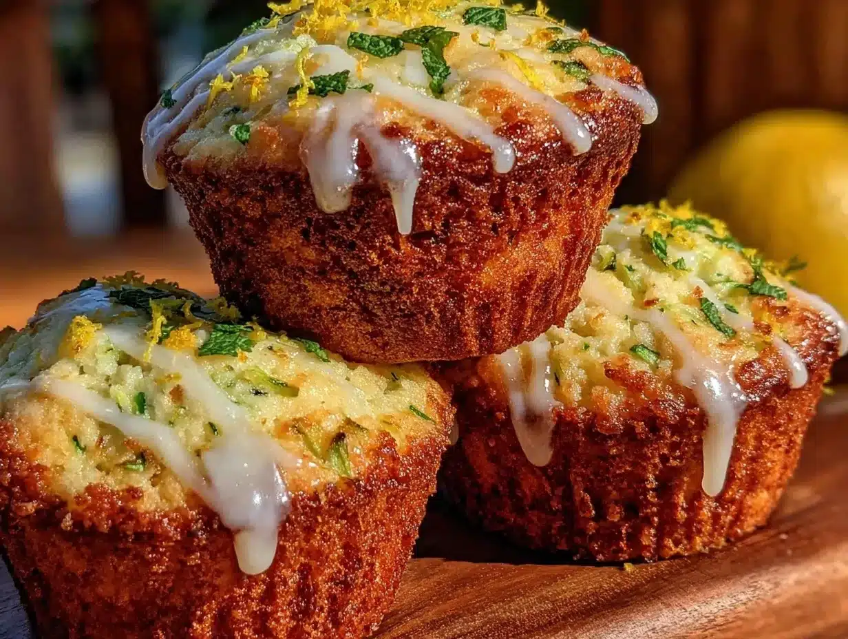 lemon zucchini muffins preparation steps