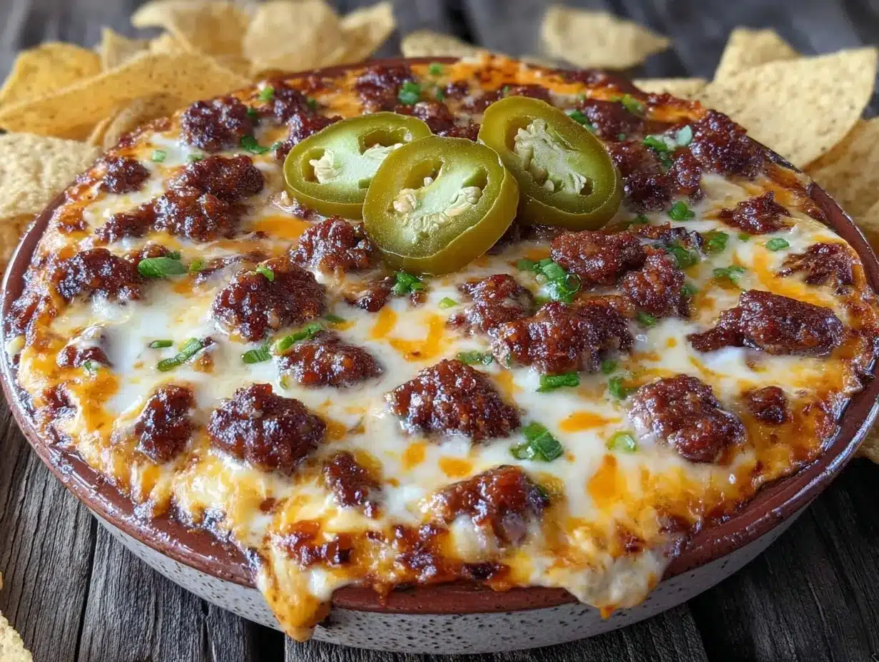 loaded queso fundido dip preparation steps