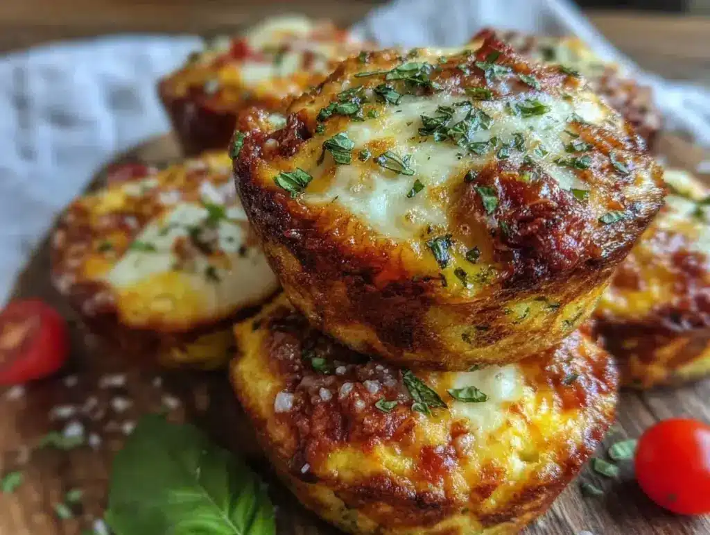 make-ahead lunchbox pizza muffins - featured image