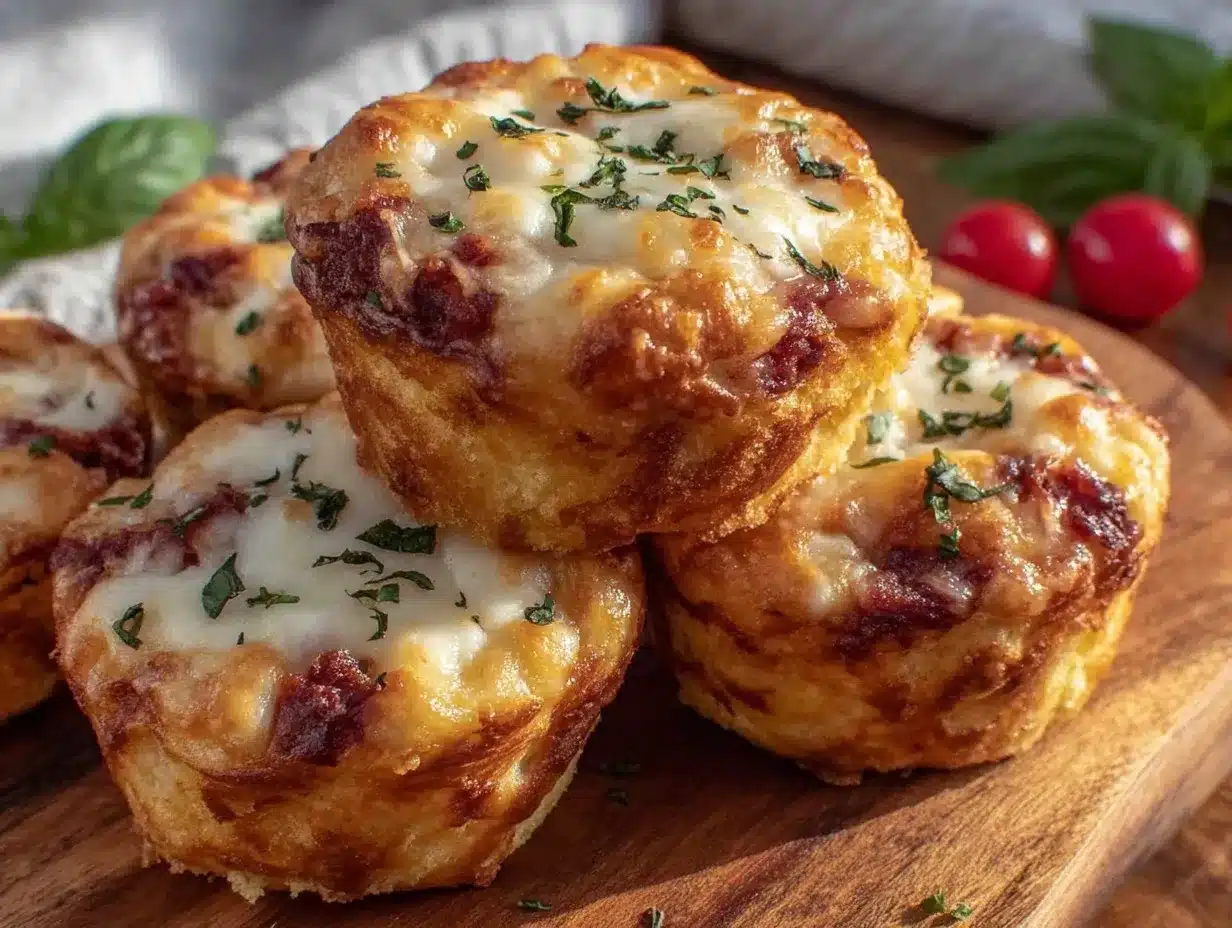 make-ahead lunchbox pizza muffins preparation steps