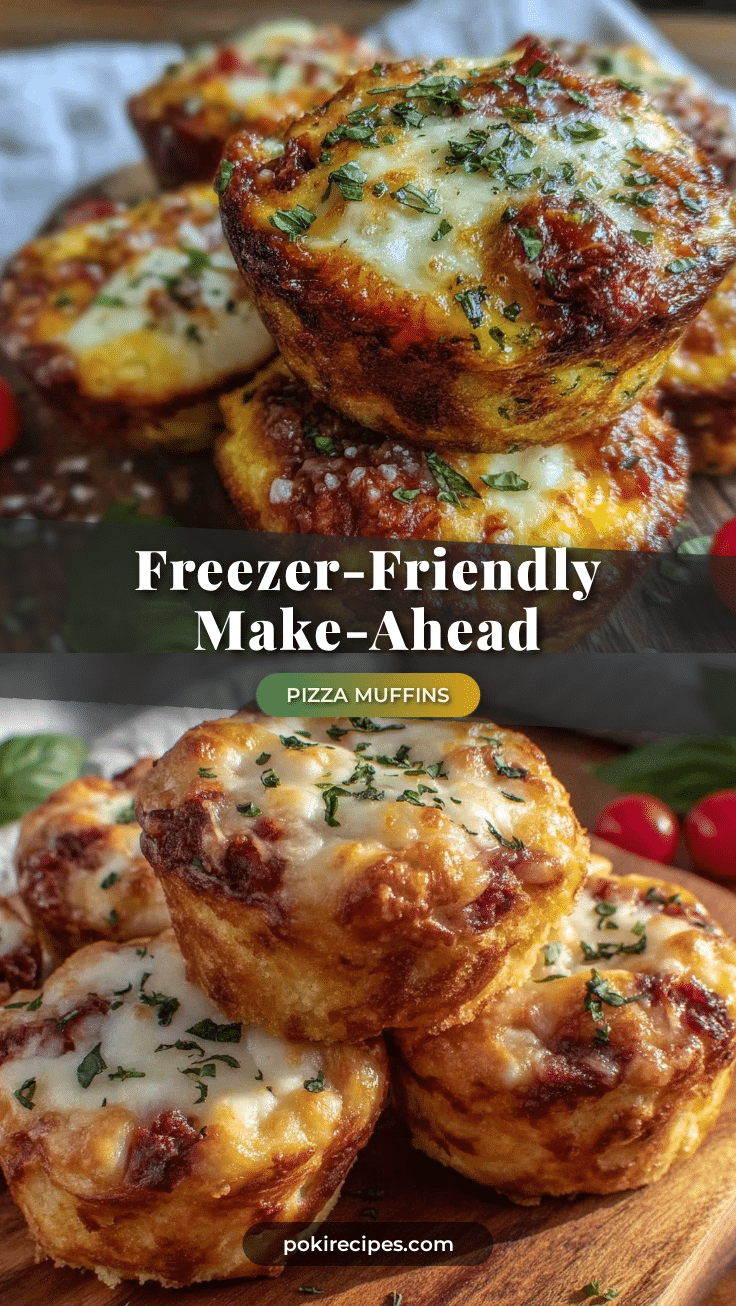 make-ahead lunchbox pizza muffins recipe