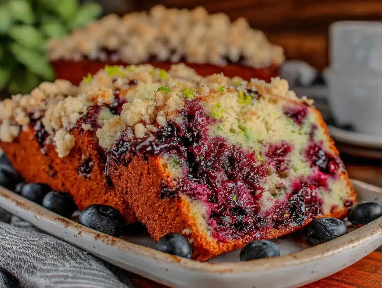 moist blueberry zucchini bread preparation steps