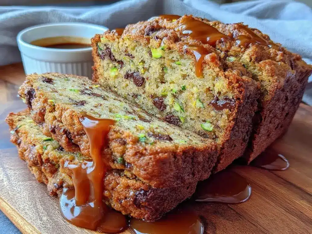 moist chocolate chip zucchini bread - featured image
