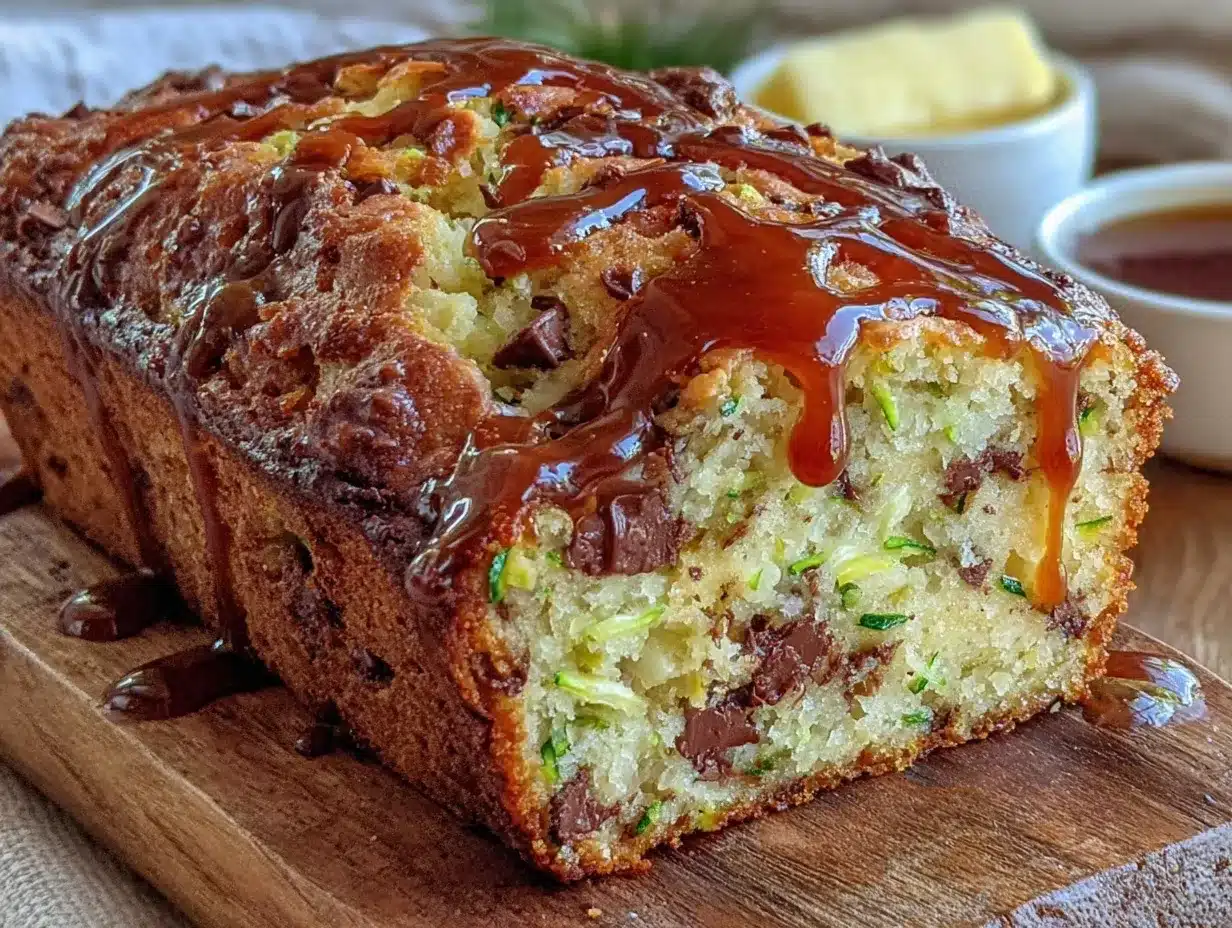 moist chocolate chip zucchini bread preparation steps