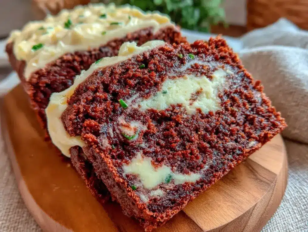 moist double chocolate zucchini loaf - featured image