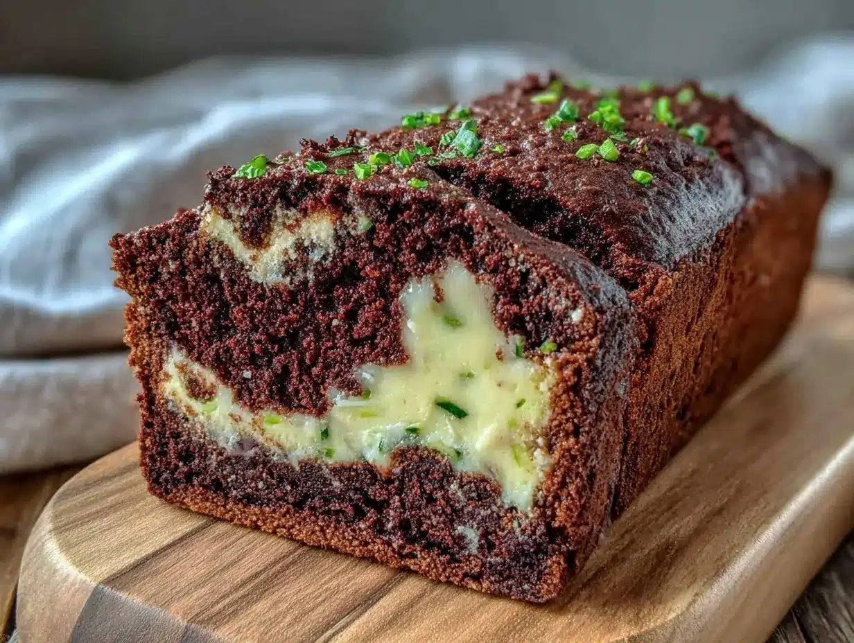 moist double chocolate zucchini loaf preparation steps