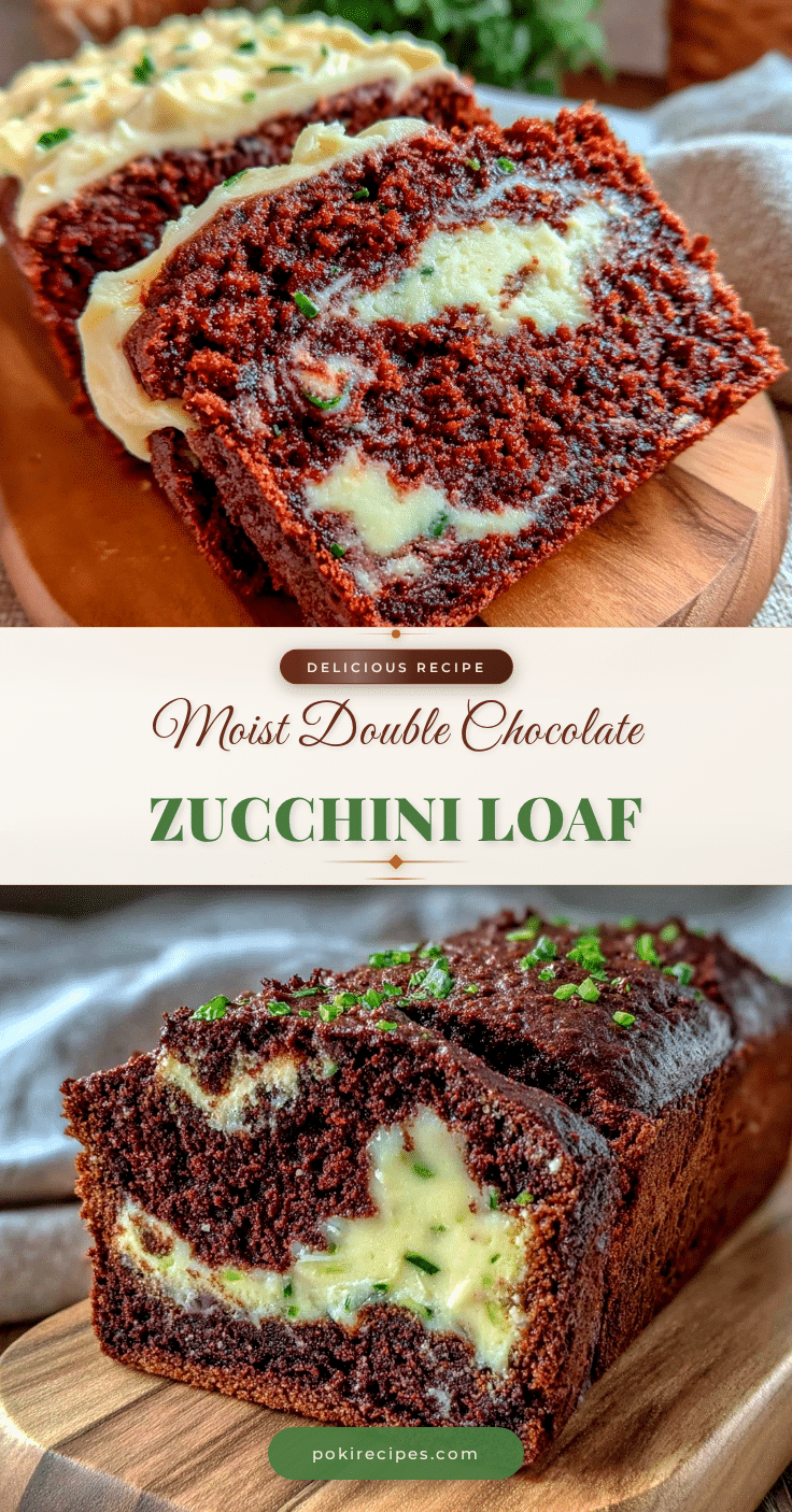 moist double chocolate zucchini loaf recipe