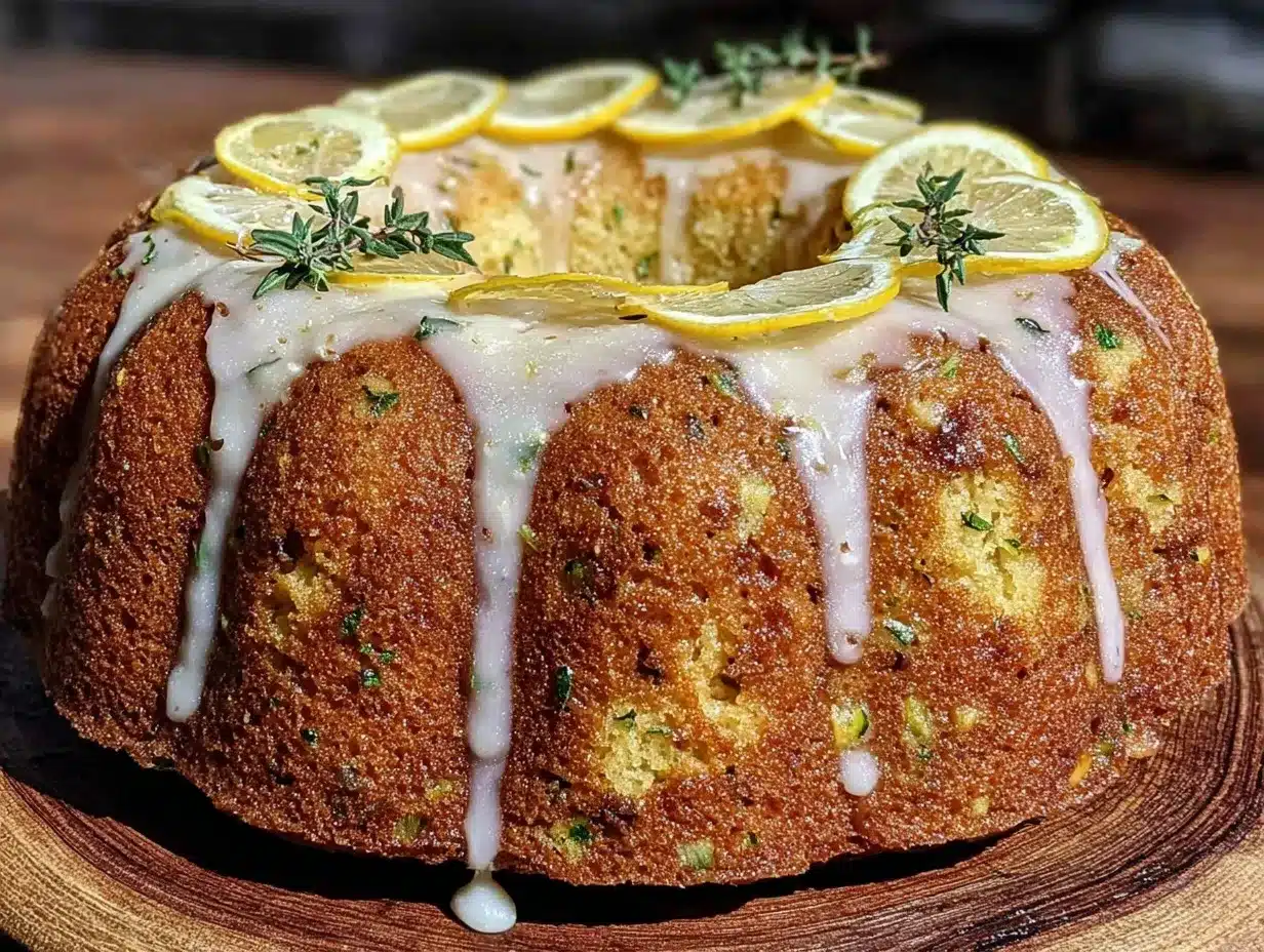 moist lemon zucchini bundt cake preparation steps