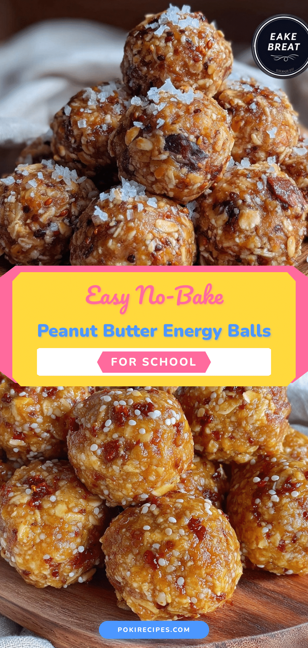 no-bake peanut butter oat energy balls recipe