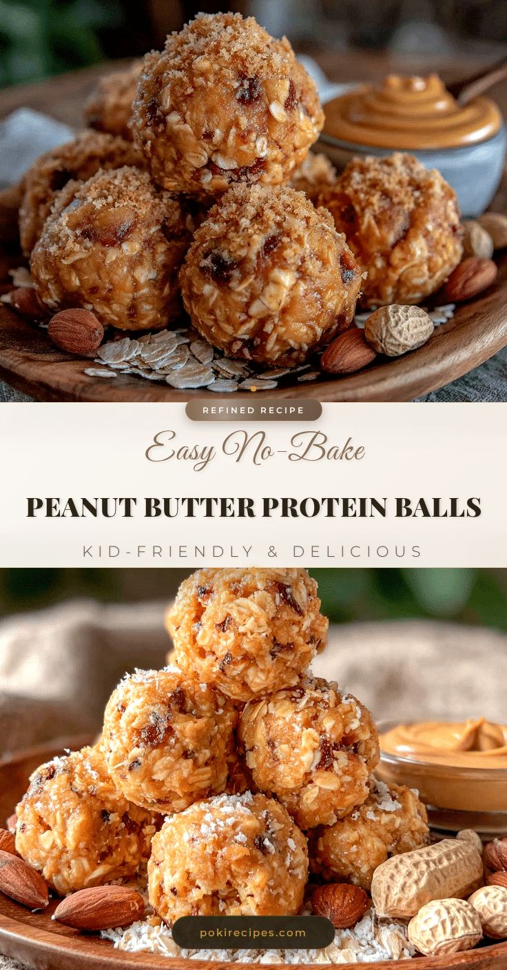 no bake peanut butter protein balls recipe