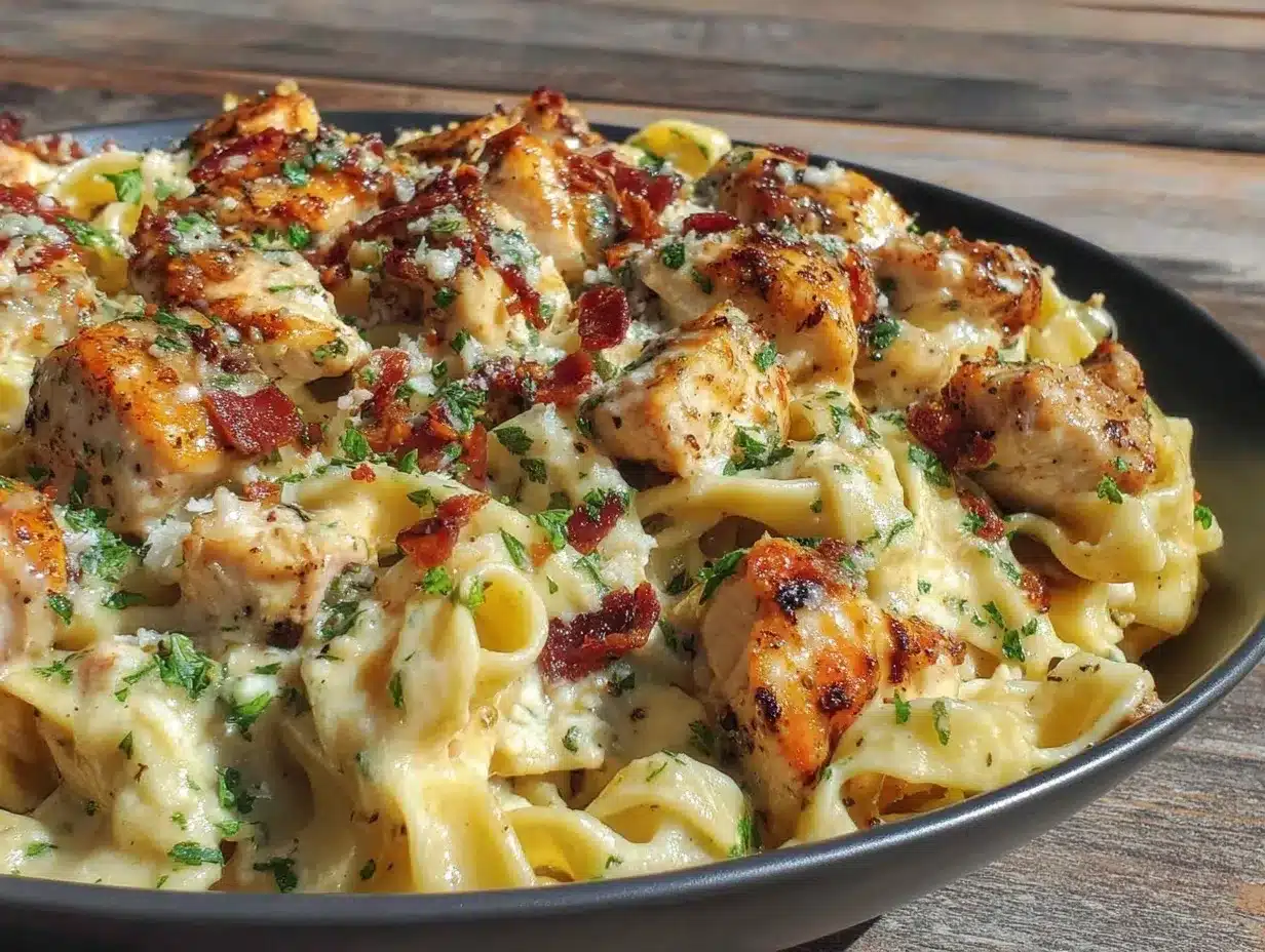 one-pot chicken alfredo pasta preparation steps