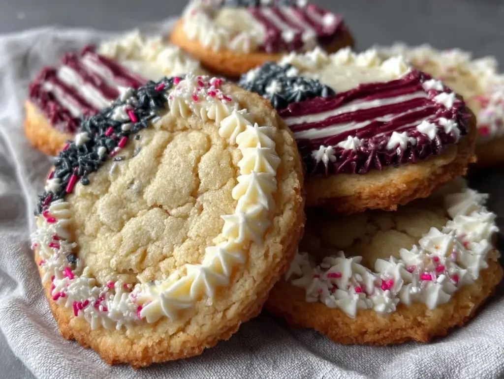 patriotic sugar cookies with royal icing - featured image