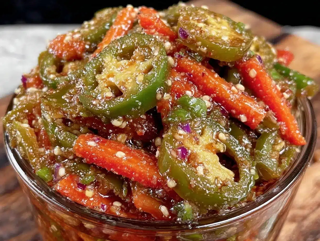 pickled jalapeños with carrots preparation steps