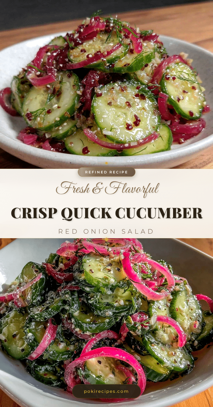 Quick Crisp Cucumber and Red Onion Salad recipe