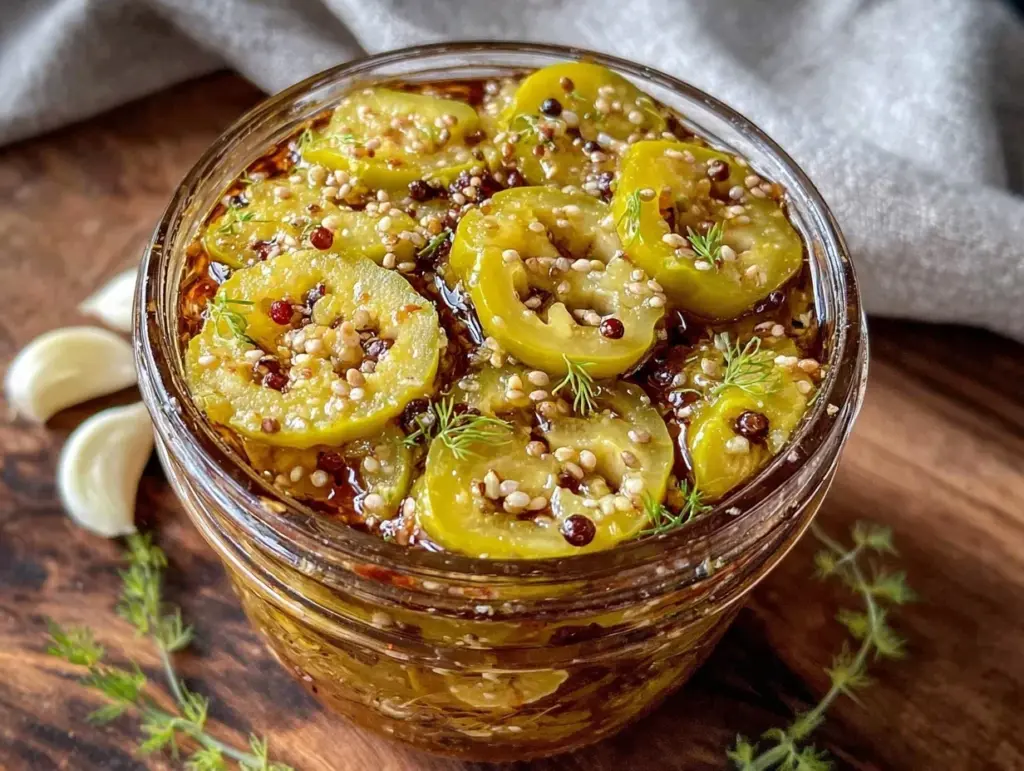 quick pickled banana peppers - featured image