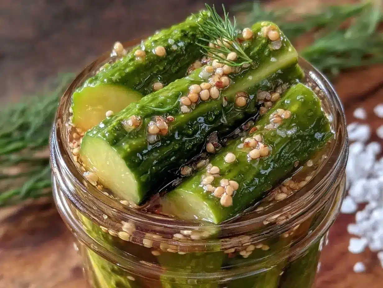 refrigerator dill pickles preparation steps