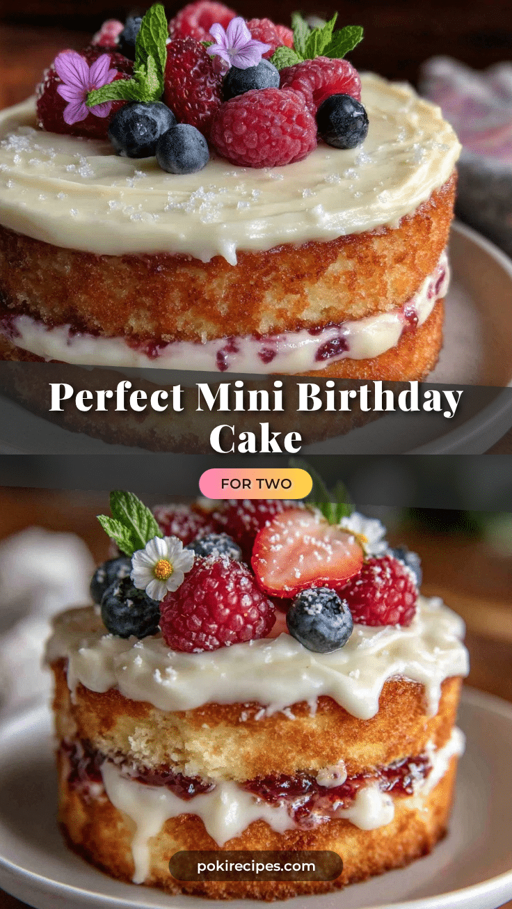 small birthday cake for two recipe