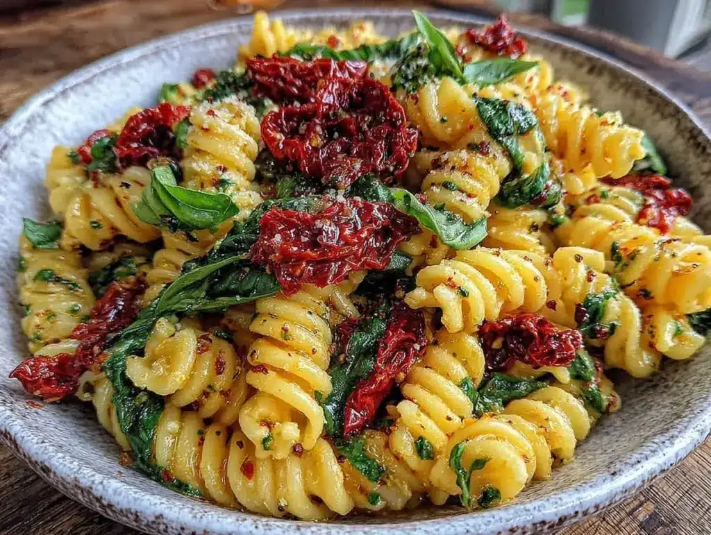 tangy cold pasta salad - featured image