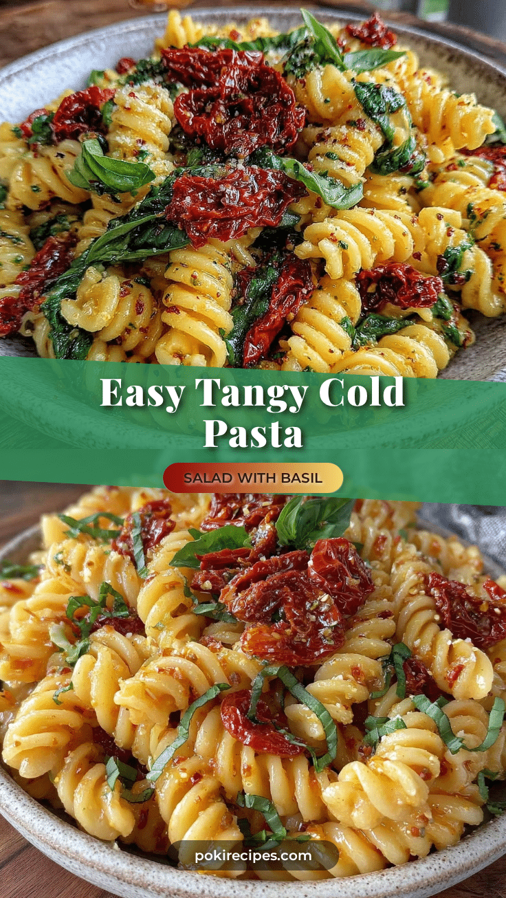 tangy cold pasta salad recipe