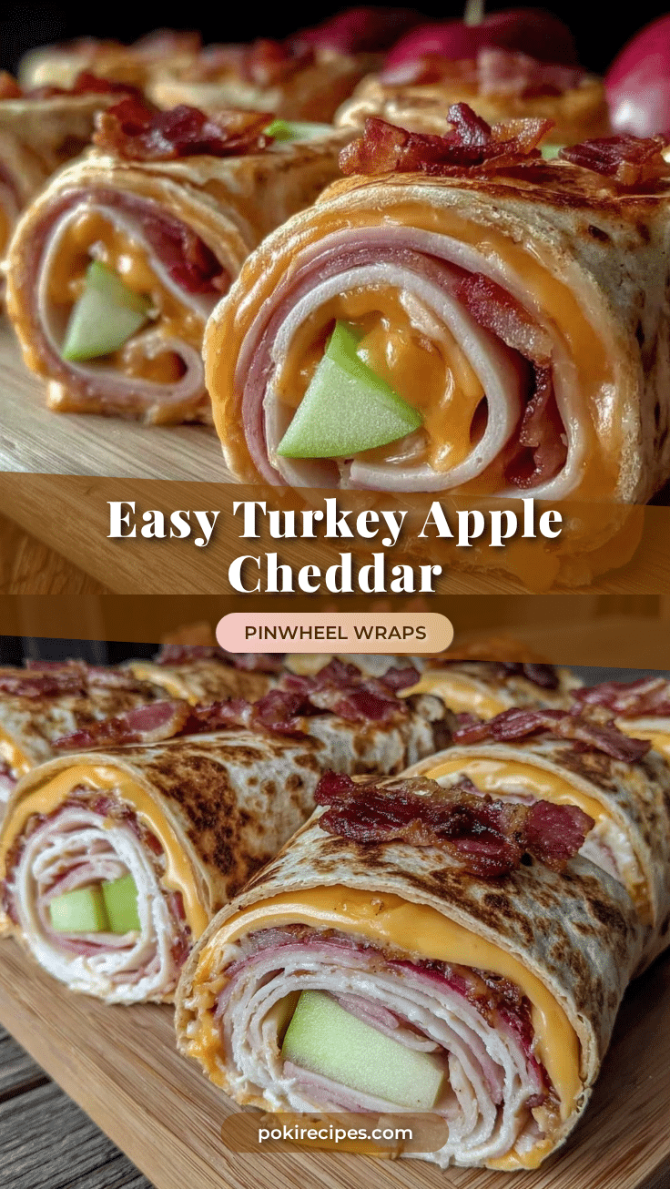 turkey apple cheddar pinwheel wraps recipe