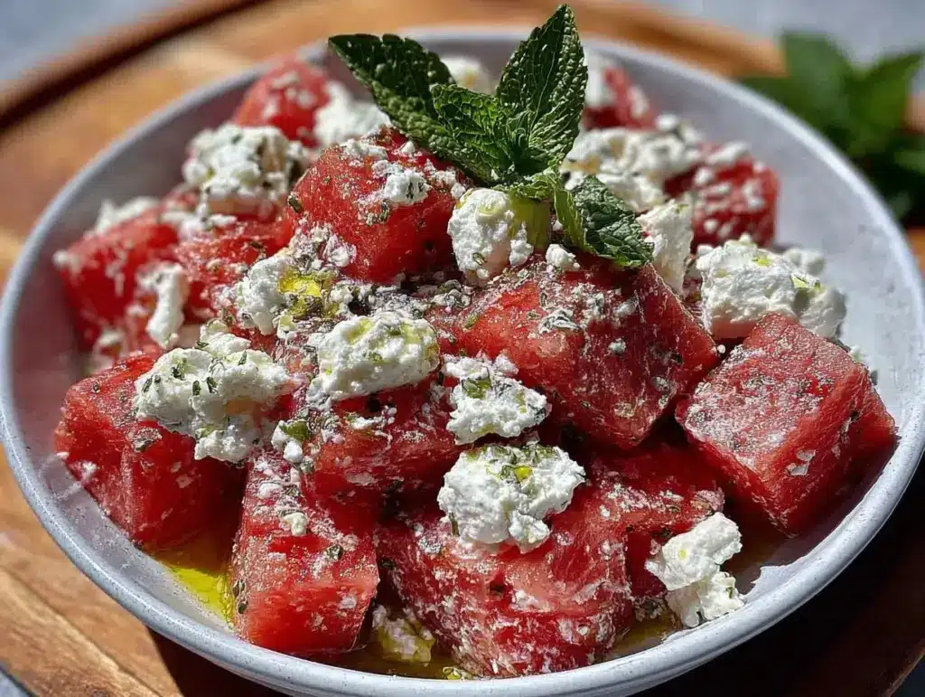 watermelon feta salad - featured image