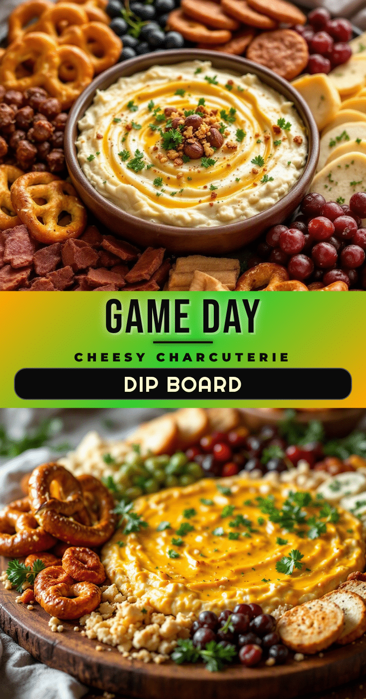 best cheesy football charcuterie dip board recipe