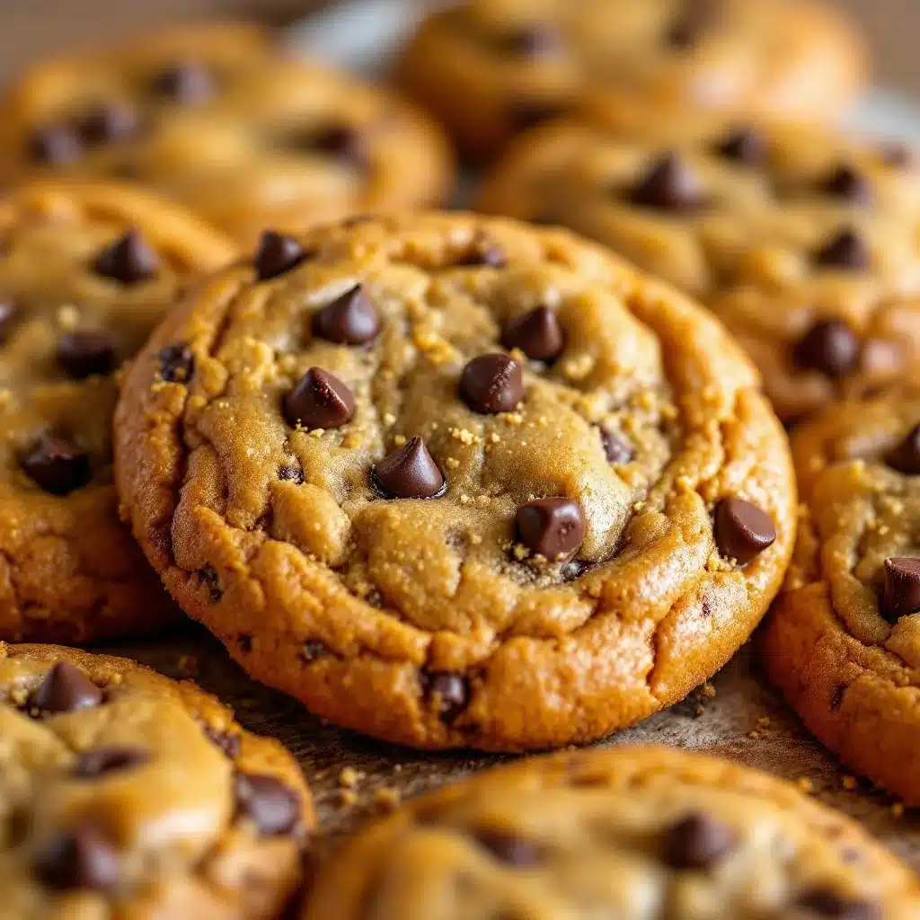 brown butter pumpkin chocolate chip cookies - featured image