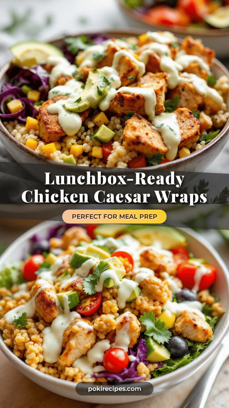 chicken caesar wrap meal prep recipe