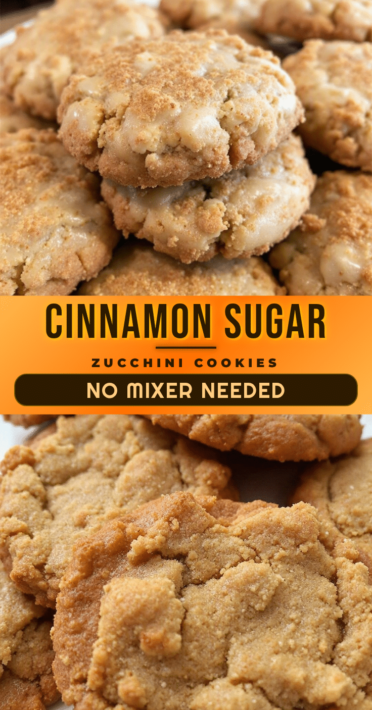 cinnamon sugar zucchini cookies recipe