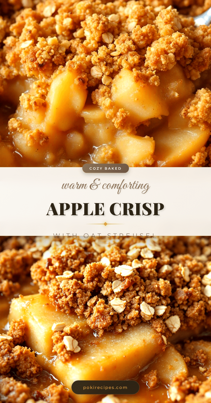 cozy apple crisp with oat streusel topping recipe