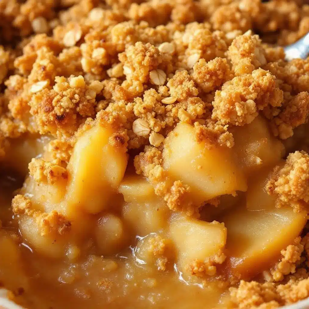 cozy apple crisp with oat streusel topping - featured image