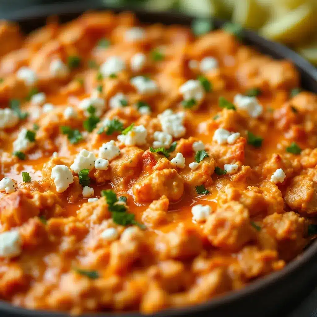 creamy buffalo chicken dip preparation steps