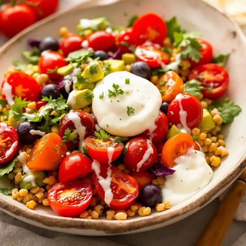 creamy burrata with marinated cherry tomatoes - featured image