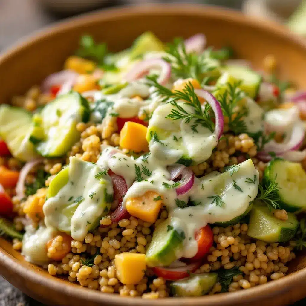 creamy cucumber dill salad preparation steps