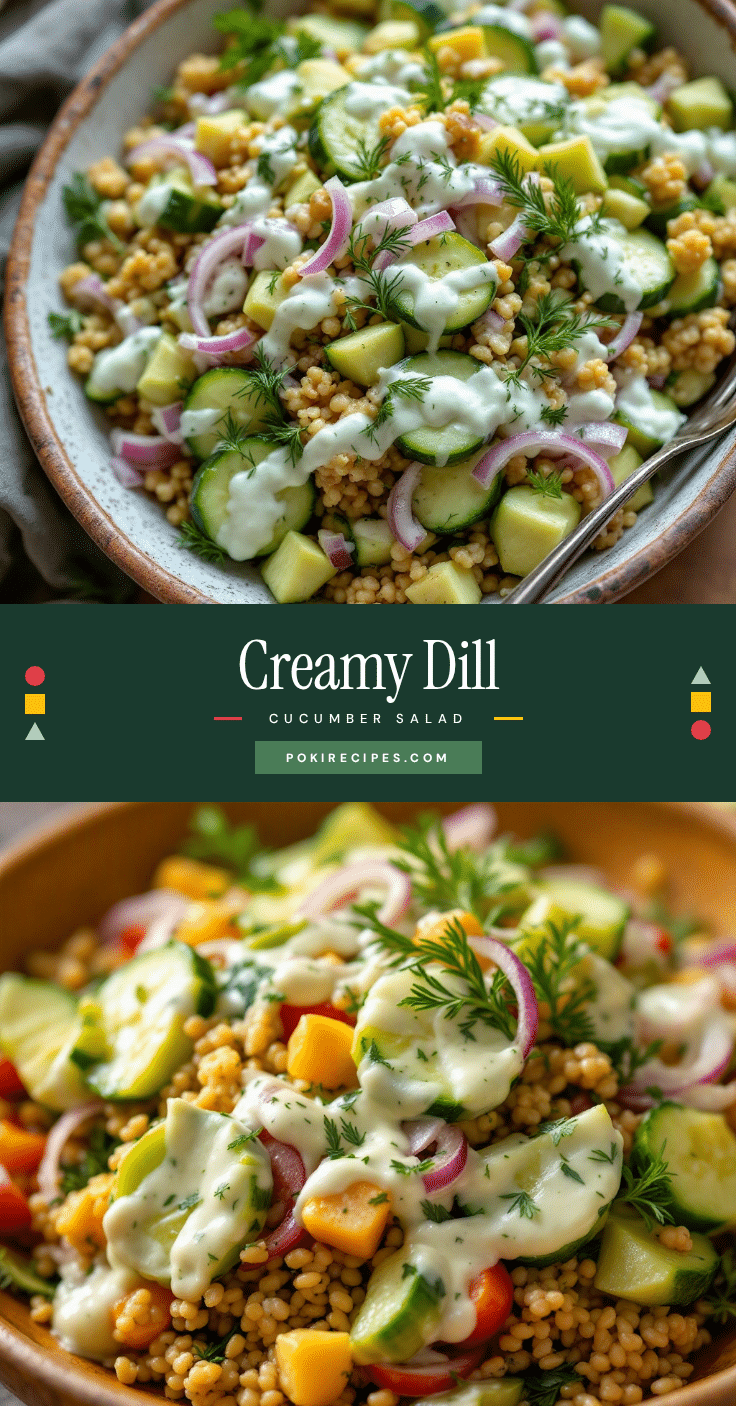 creamy cucumber dill salad recipe
