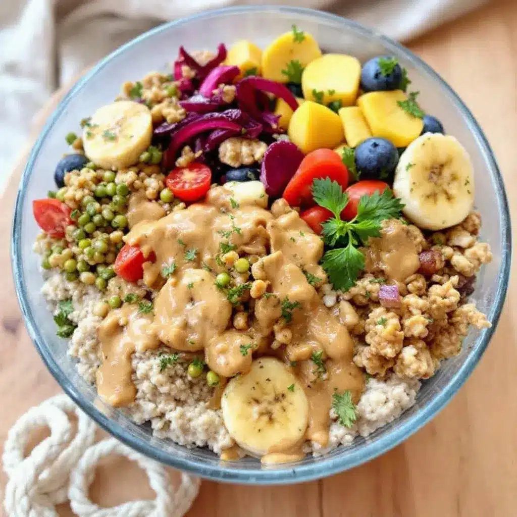 creamy overnight peanut butter banana protein oats preparation steps