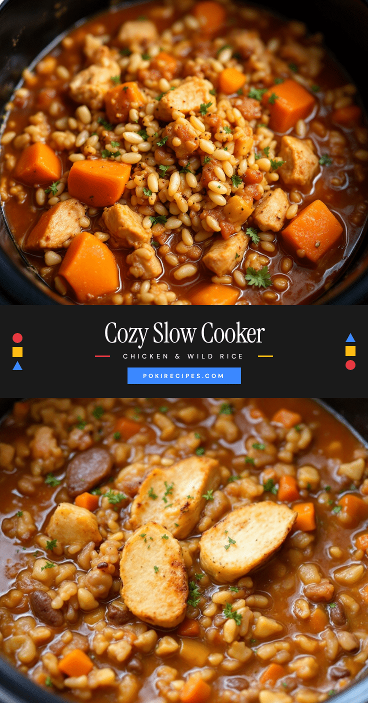 crockpot chicken and wild rice fall stew recipe