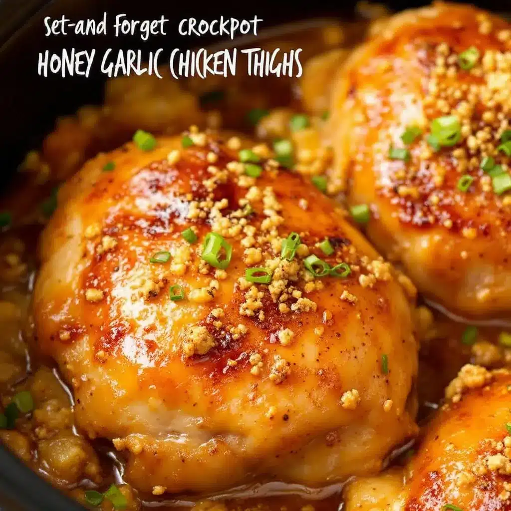 crockpot honey garlic chicken thighs preparation steps