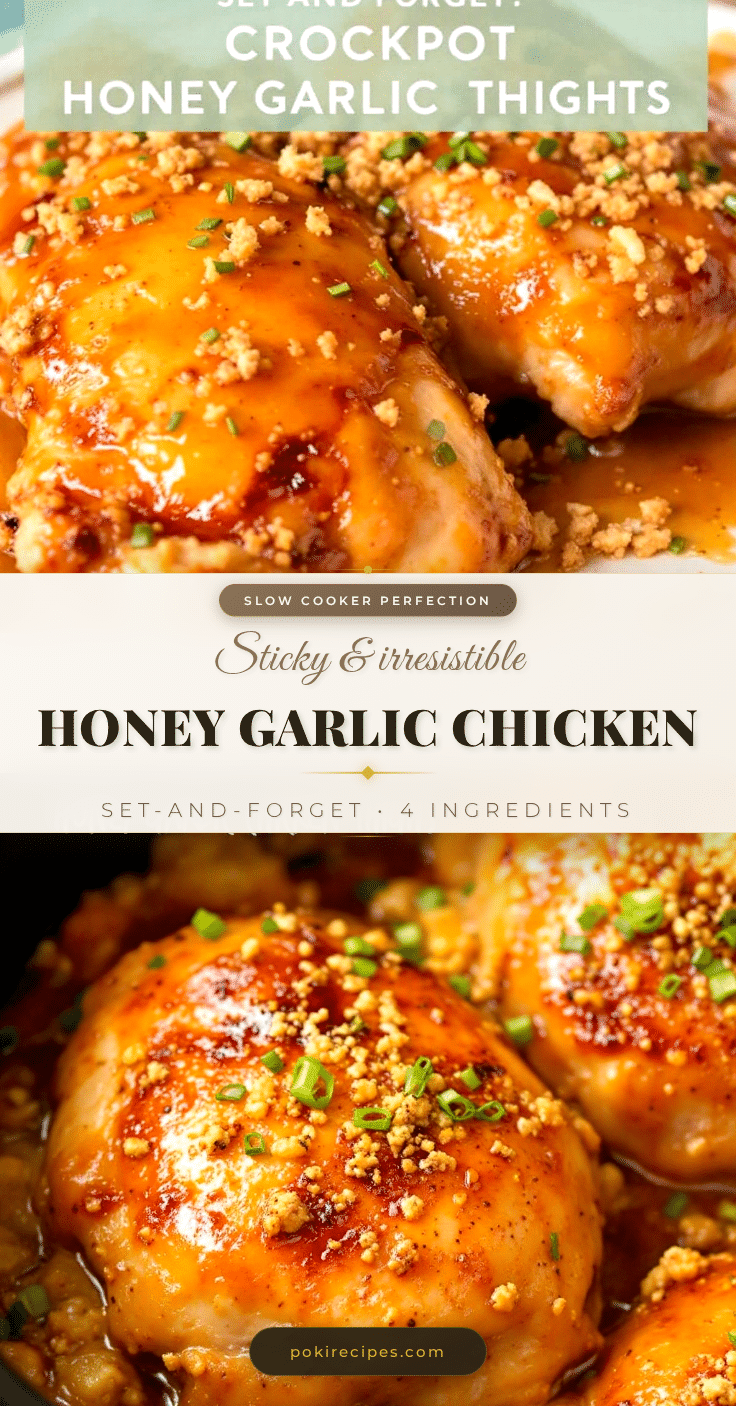 crockpot honey garlic chicken thighs recipe