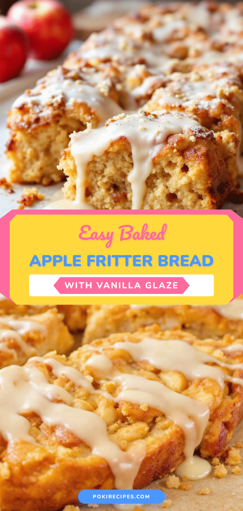 easy baked apple fritter bread recipe