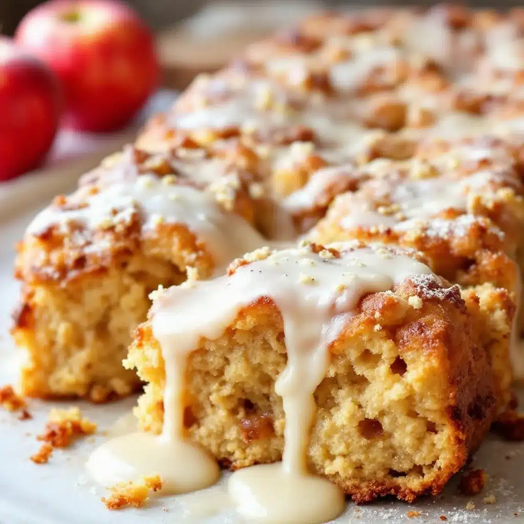 easy baked apple fritter bread - featured image