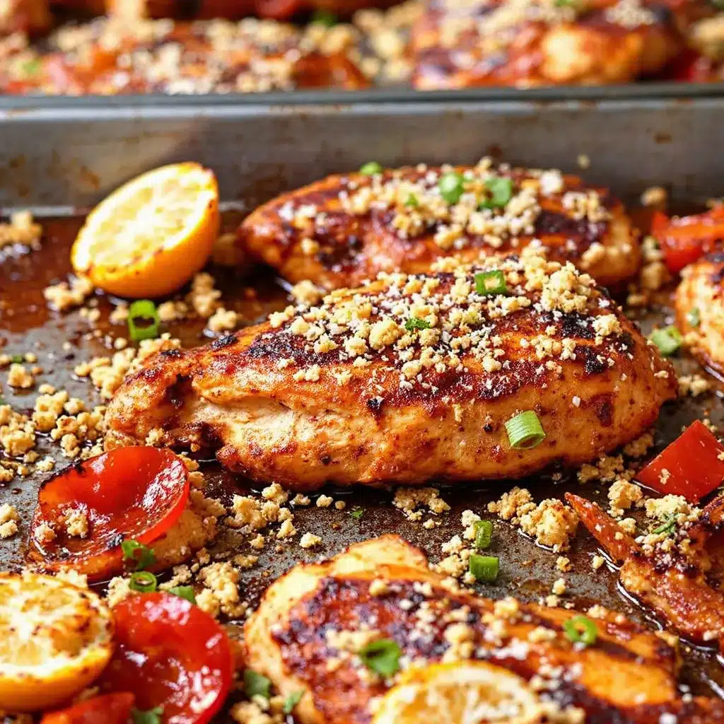 easy sheet pan chicken fajitas preparation steps