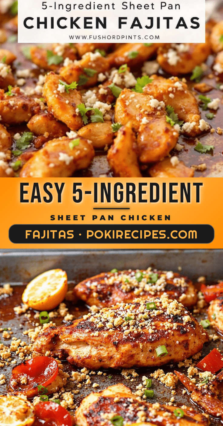 easy sheet pan chicken fajitas recipe