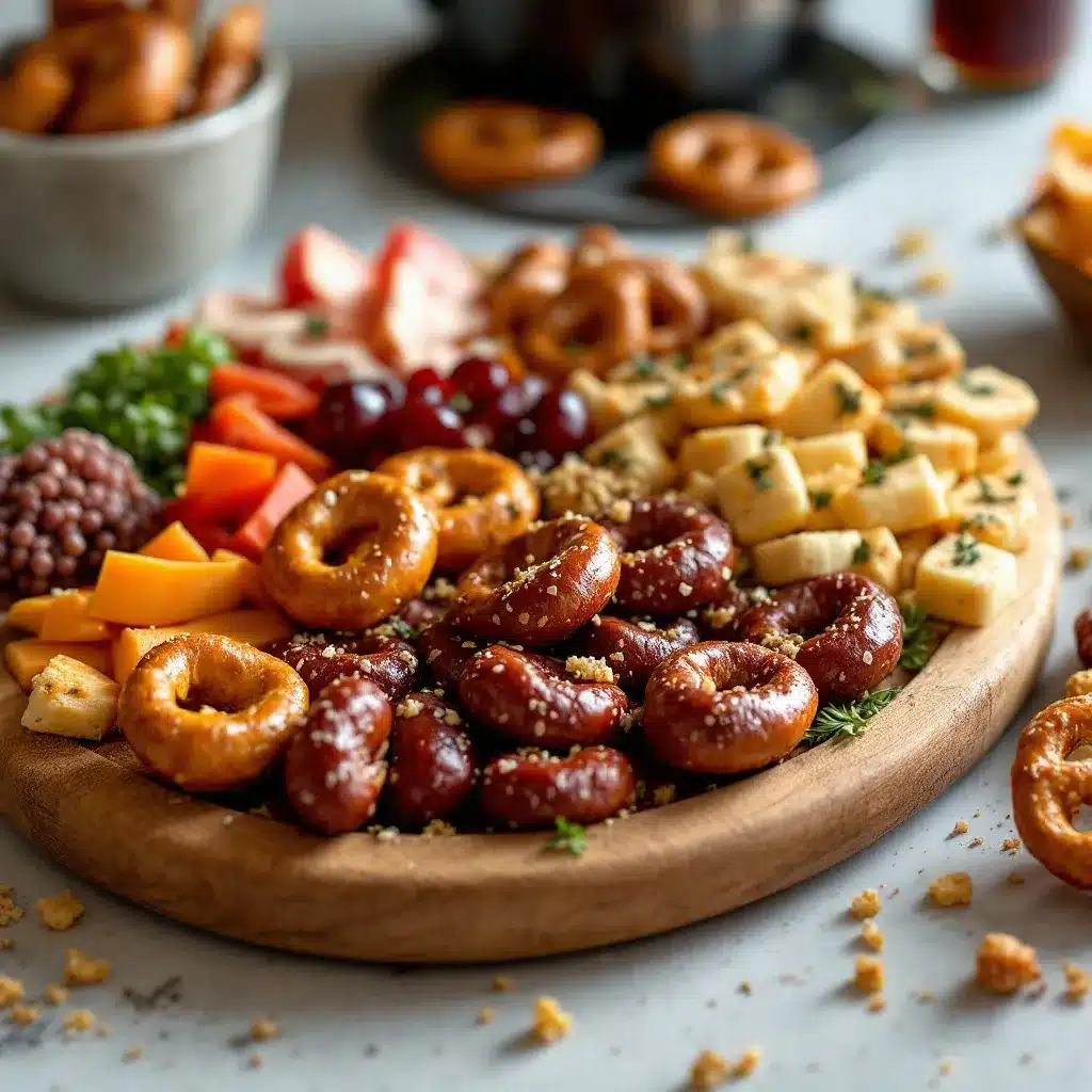 football charcuterie board preparation steps