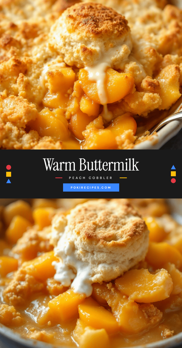 fresh peach cobbler with buttermilk biscuit topping recipe