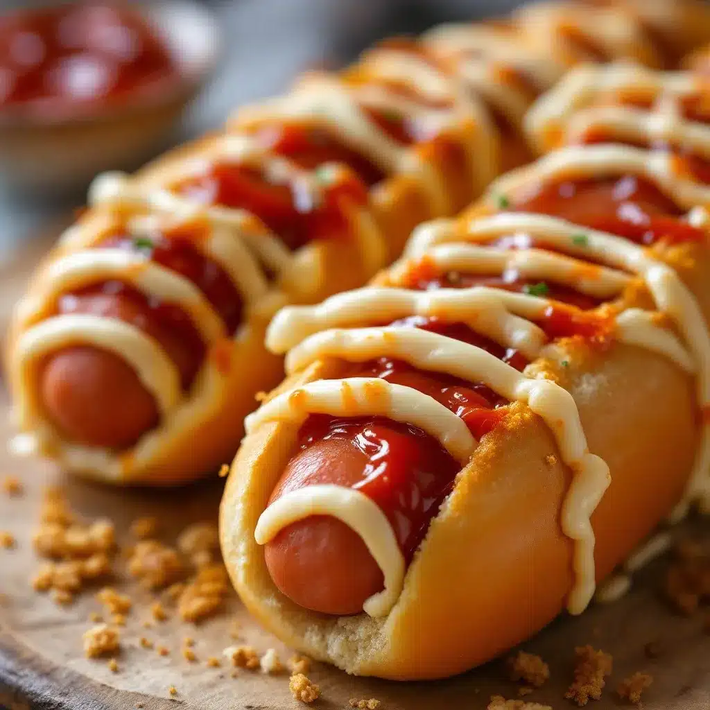 mummy hot dogs preparation steps