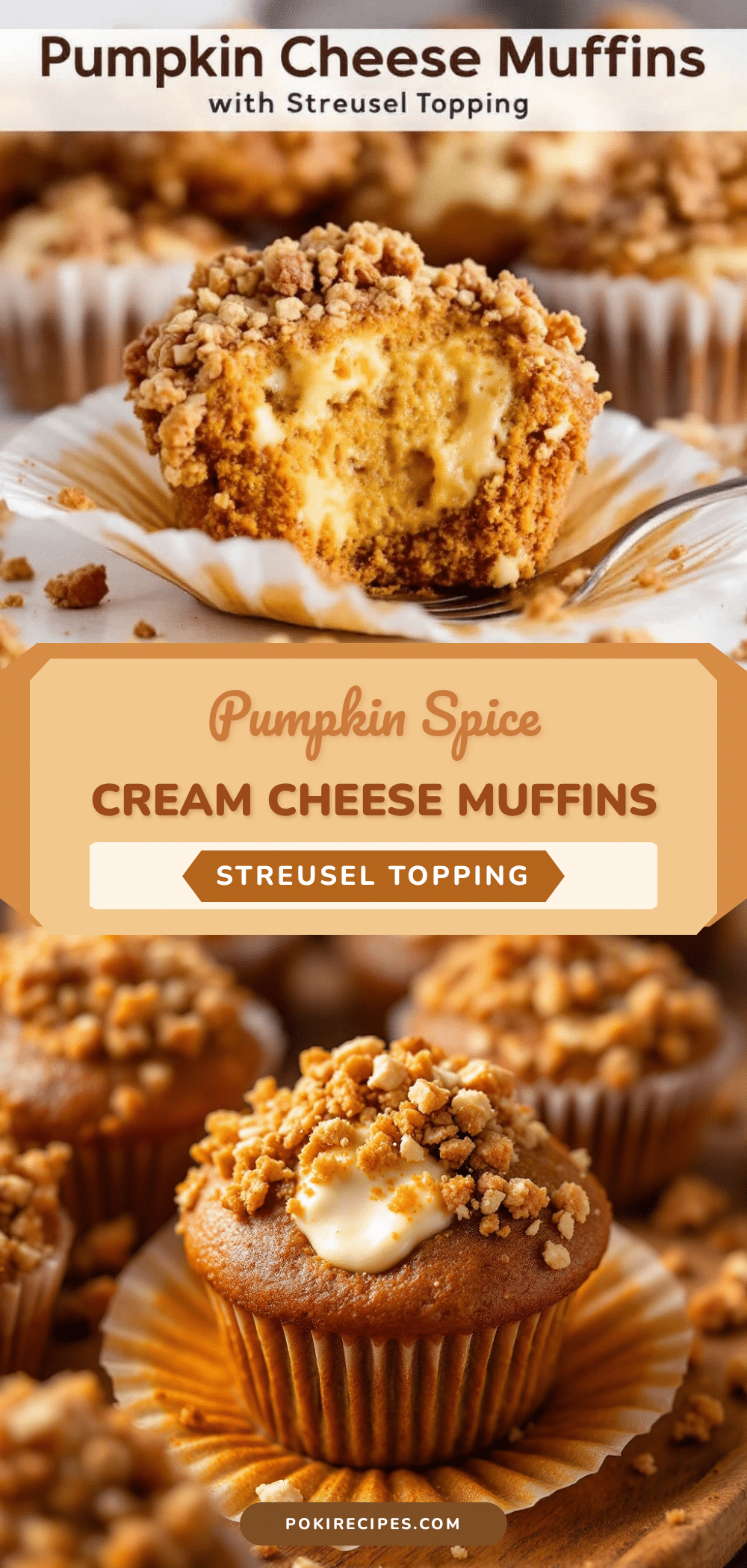 pumpkin cream cheese muffins recipe