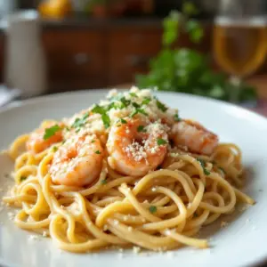 Quick Garlic Butter Shrimp Pasta - featured image