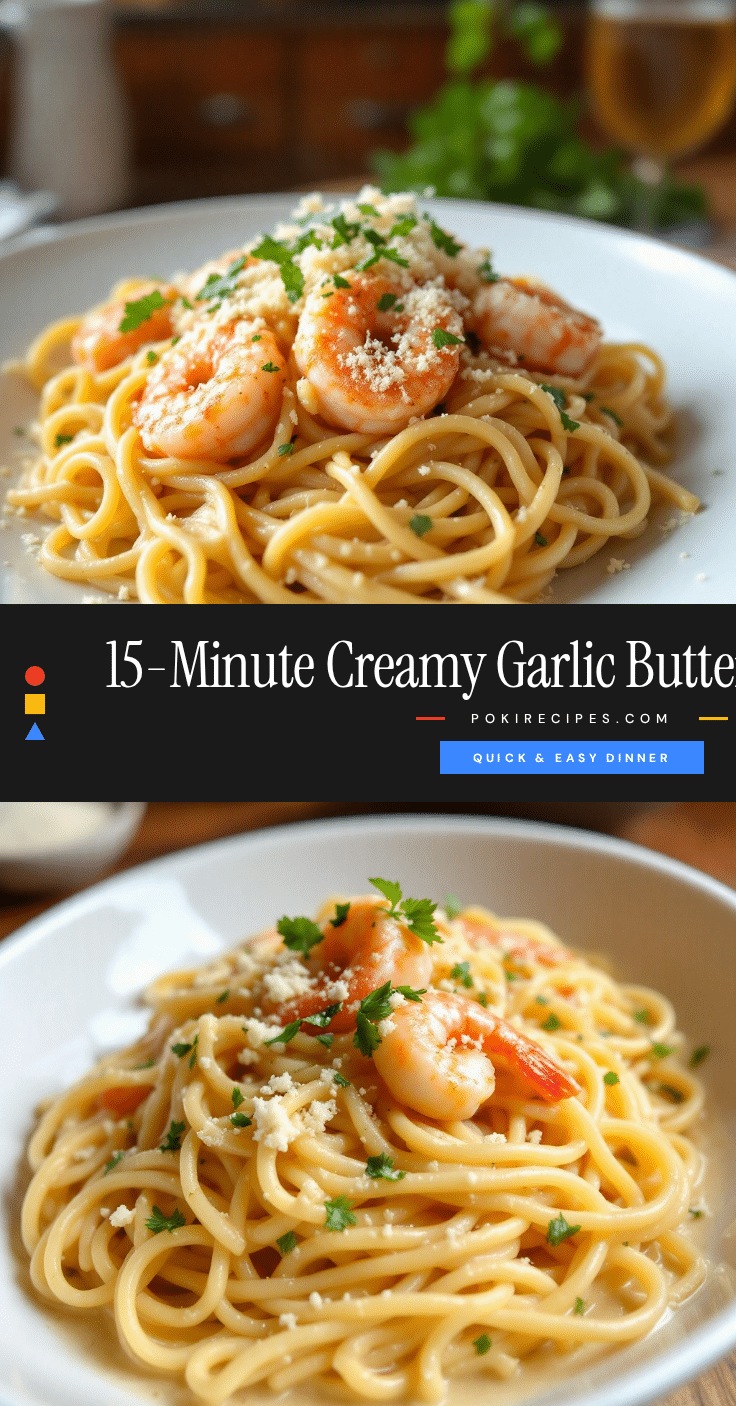 Quick Garlic Butter Shrimp Pasta recipe