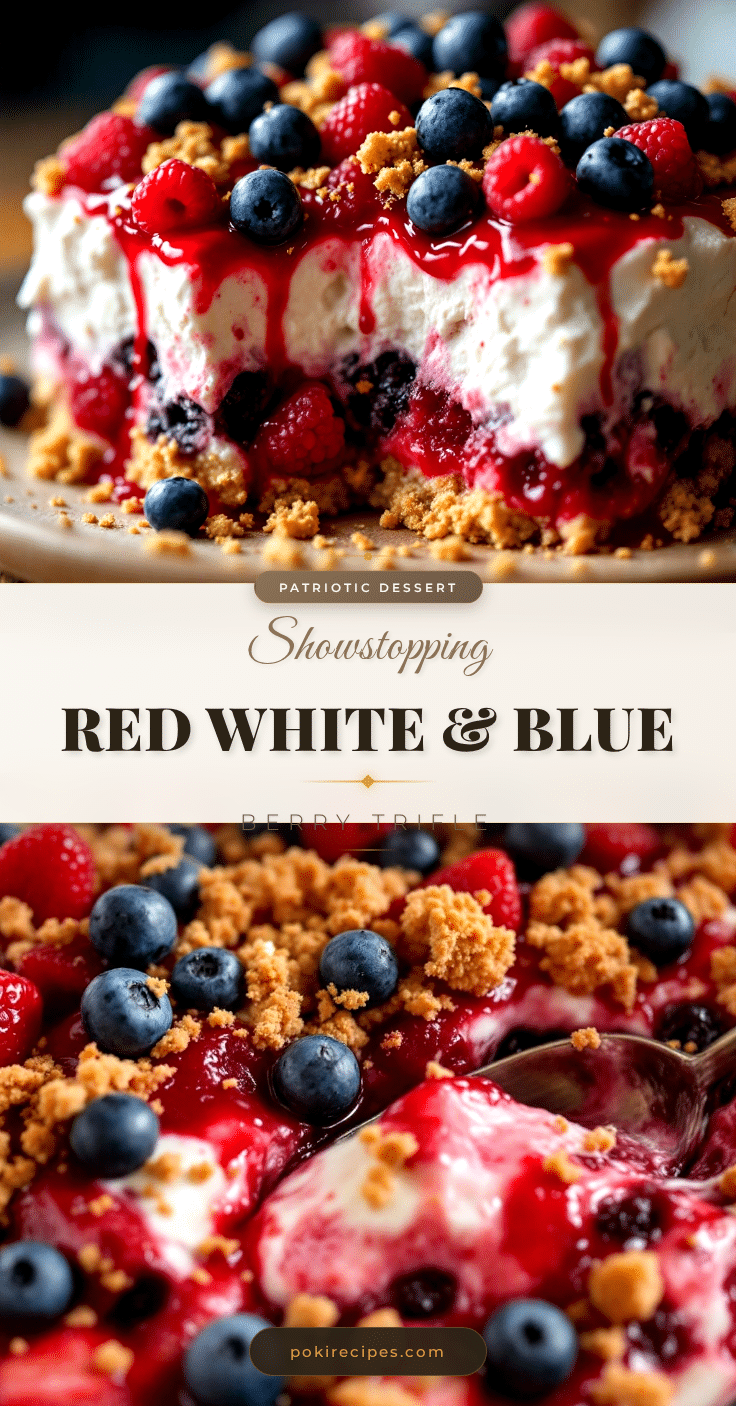 red white and blue berry trifle recipe